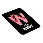 Elmo Alphabet | W Roze Magneet (Rechterzijde)