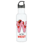 Elmo Alphabet | W Roze Waterfles (Voorkant)