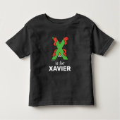 Elmo Alphabet | X Groen Kinder Shirts (Voorkant)