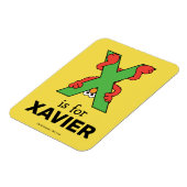 Elmo Alphabet | X Groen Magneet (Linkerzijde)