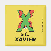 Elmo Alphabet | X Groen Magneet (Voorkant)