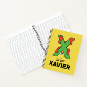 Elmo Alphabet | X Groen Notitieboek (Binnen)