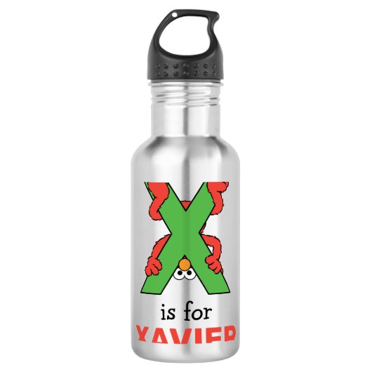 Elmo Alphabet | X Groen Waterfles (Voorkant)