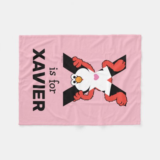 Elmo Alphabet | X-straling Fleece Deken (Voorkant (Horizontaal))
