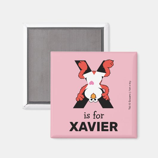 Elmo Alphabet | X-straling Magneet (Voorkant / Achterkant)