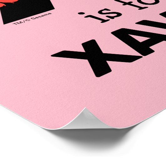 Elmo Alphabet | X-straling Poster (Hoek)