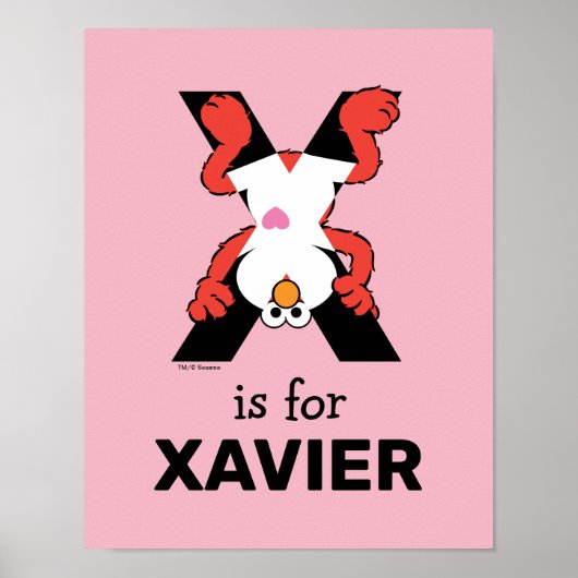Elmo Alphabet | X-straling Poster (Voorkant)