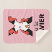 Elmo Alphabet | X-straling Sherpa Deken (Voorkant (horizontaal))