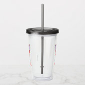 Elmo Alphabet | Y PAARS Acryl Drinkbeker (Rechts)