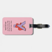 Elmo Alphabet | Y PAARS Bagagelabel (Achterkant horizontaal)