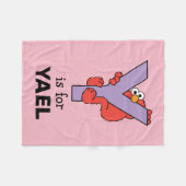 Elmo Alphabet | Y PAARS Fleece Deken (Voorkant (Horizontaal))