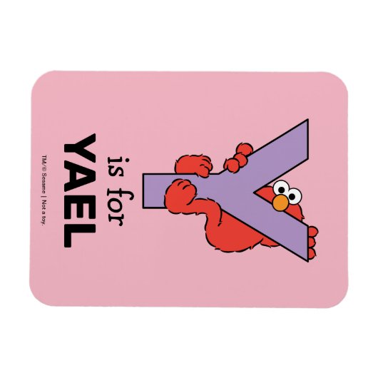 Elmo Alphabet | Y PAARS Magneet (Horizontaal)