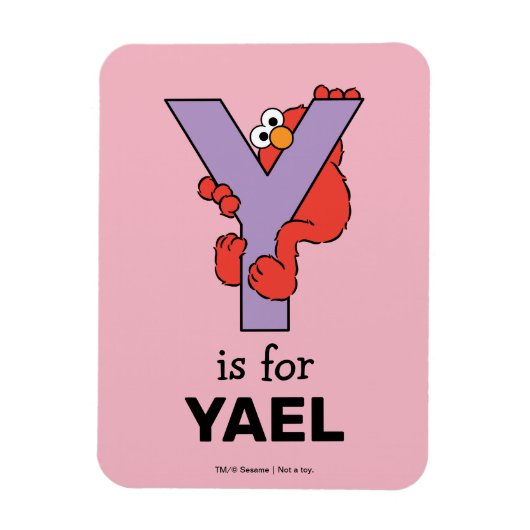 Elmo Alphabet | Y PAARS Magneet (Verticaal)