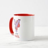 Elmo Alphabet | Y PAARS Mok (Voorkant links)