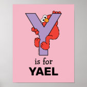 Elmo Alphabet | Y PAARS Poster (Voorkant)