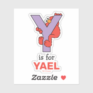 Elmo Alphabet   Y PAARS Sticker