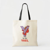 Elmo Alphabet | Y PAARS Tote Bag (Voorkant)