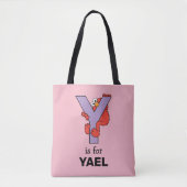 Elmo Alphabet | Y PAARS Tote Bag (Voorkant)