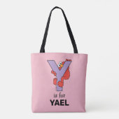 Elmo Alphabet | Y PAARS Tote Bag (Achterkant)