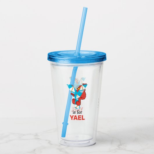 Elmo Alphabet | Y Yacht Acryl Drinkbeker (Achterkant)