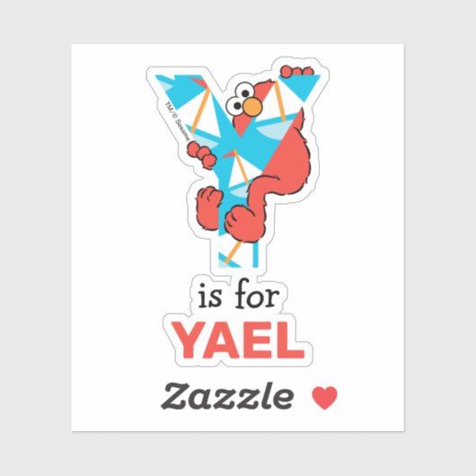 Elmo Alphabet | Y Yacht Sticker (Vel)