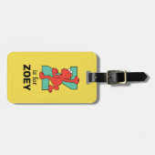 Elmo Alphabet | Z BLAUWGROEN Bagagelabel (Voorkant horizontaal)