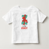 Elmo Alphabet | Z BLAUWGROEN Kinder Shirts (Voorkant)