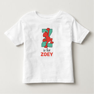 Elmo Alphabet Z BLAUWGROEN Kinder Shirts
