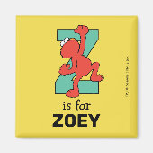 Elmo Alphabet | Z BLAUWGROEN Magneet (Voorkant)