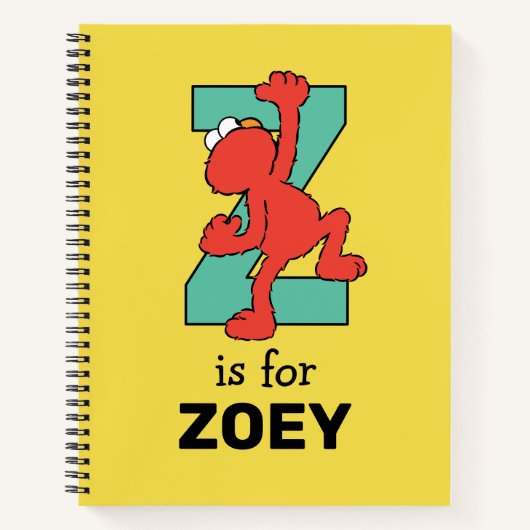 Elmo Alphabet | Z BLAUWGROEN Notitieboek (Voorkant)