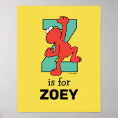 Elmo Alphabet | Z BLAUWGROEN Poster (Voorkant)