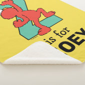 Elmo Alphabet | Z BLAUWGROEN Sherpa Deken (3/4)