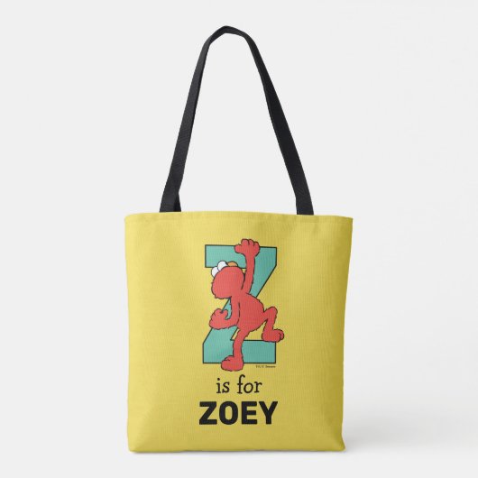 Elmo Alphabet | Z BLAUWGROEN Tote Bag (Achterkant)