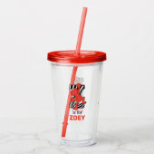 Elmo Alphabet | Z ZEBRA Acryl Drinkbeker (Achterkant)