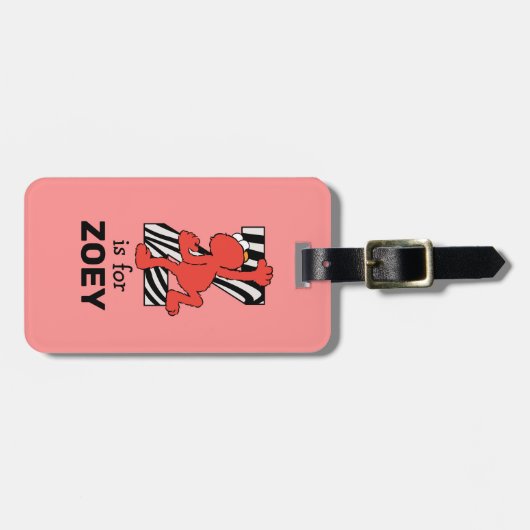 Elmo Alphabet | Z ZEBRA Bagagelabel (Voorkant horizontaal)