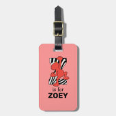 Elmo Alphabet | Z ZEBRA Bagagelabel (Voorkant verticaal)