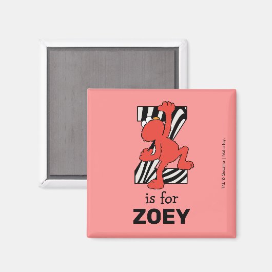 Elmo Alphabet | Z ZEBRA Magneet (Voorkant / Achterkant)