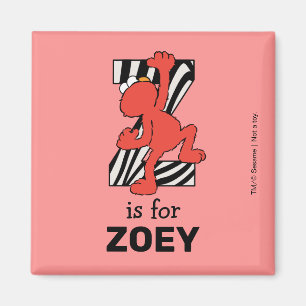 Elmo Alphabet   Z ZEBRA Magneet