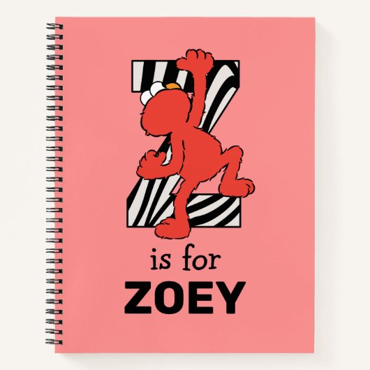 Elmo Alphabet | Z ZEBRA Notitieboek (Voorkant)