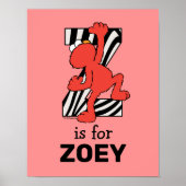 Elmo Alphabet | Z ZEBRA Poster (Voorkant)