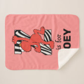 Elmo Alphabet | Z ZEBRA Sherpa Deken (Voorkant (horizontaal))