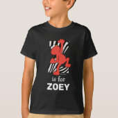 Elmo Alphabet | Z ZEBRA T-shirt (Voorkant)