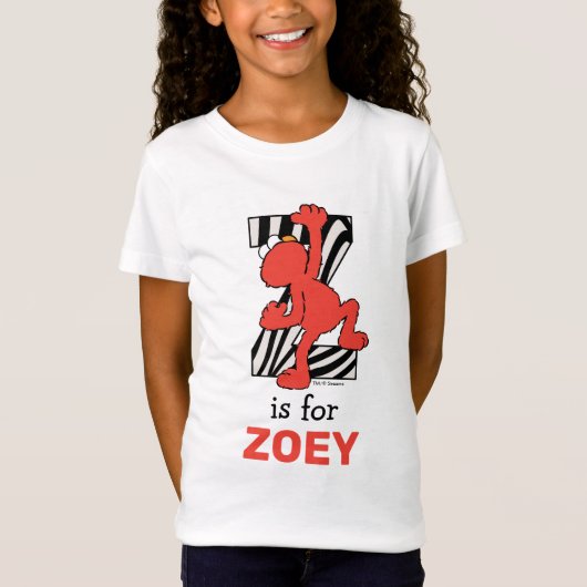 Elmo Alphabet | Z ZEBRA T-shirt (Voorkant)
