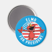 Elmo als President - Vlag Magneet (Voorkant / Achterkant)