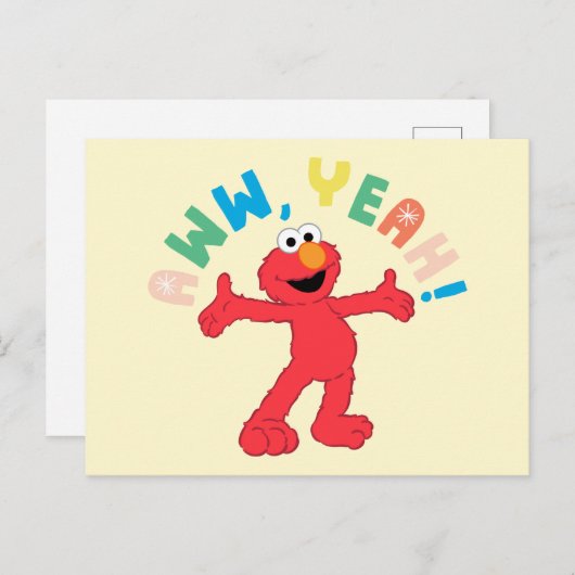 Elmo | Aww, ja! Briefkaart (Voorkant / Achterkant)