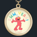 Elmo | Aww, ja! Goud Vergulden Ketting<br><div class="desc">Dit schattige Sesamstraat ontwerp is voorzien van Elmo © 2021 Sesamworkshop. www.sesamestreet.org</div>