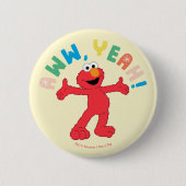 Elmo | Aww, ja! Ronde Button 5,7 Cm (Voorkant)