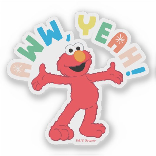 Elmo | Aww, ja! Sticker (Voorkant)