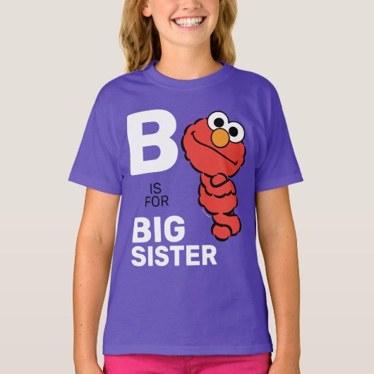 Elmo | B is voor Big Sister T-shirt (Voorkant)