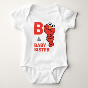 Elmo B staat voor Baby Zus Romper